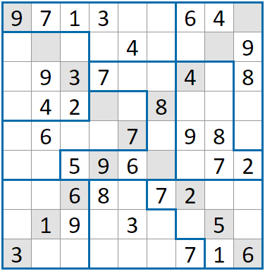 Sudoku Irregolare Diagonale