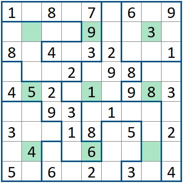 Sudoku Irregolare Punti Centrali